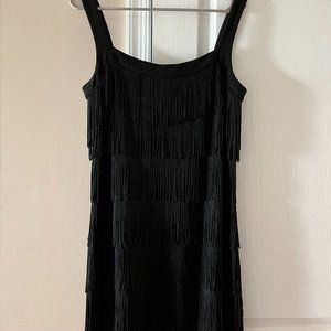 White House Black Market Fringe flapper Dress